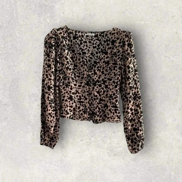 Reformation Nell Long Sleeve Top (Blitz) B567 - Picture 1 of 3